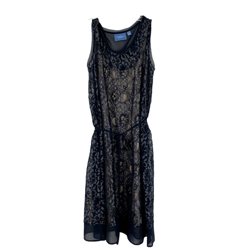SIMPLYVERA Vera Wang Women's Navy Blue Lace Dress XS